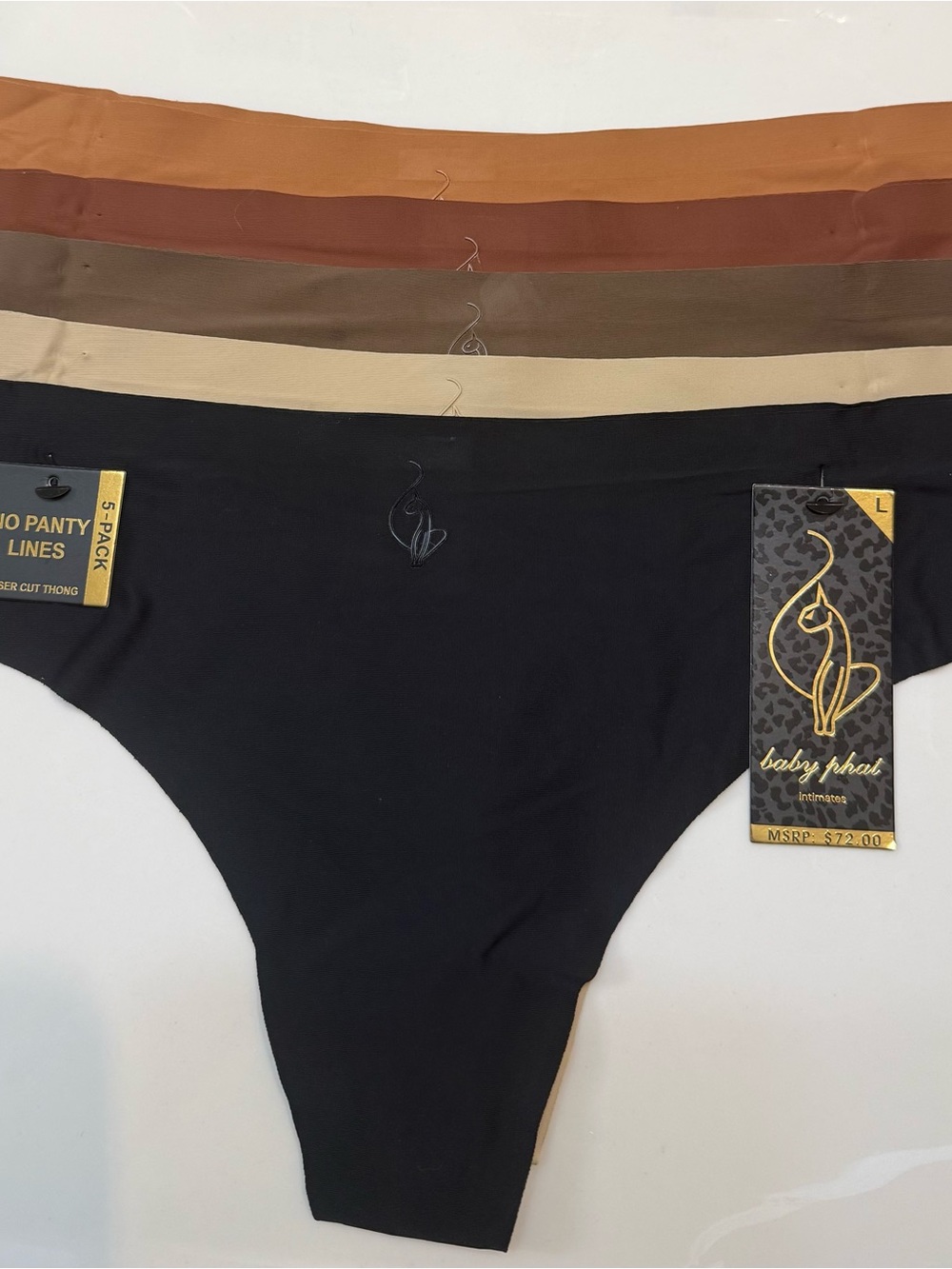 Baby Phat Multicolor Men's Briefs Set - Black, Tan, Brown, Rust